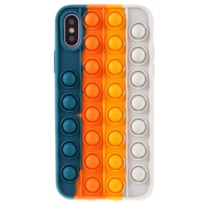 Apple iPhone X (iPhone Xs) „Popit“ Bubble minkšto silikono TPU žalias dėklas - nugarėlė | Priedai.lt