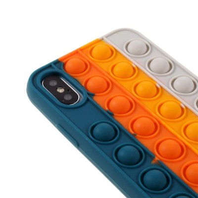 Apple iPhone X (iPhone Xs) „Popit“ Bubble minkšto silikono TPU žalias dėklas - nugarėlė | Priedai.lt