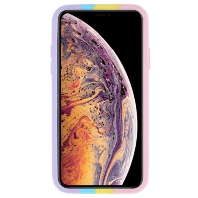Apple iPhone X (iPhone Xs) „Popit“ Big Bubble minkšto silikono TPU rožinis dėklas - nugarėlė | Priedai.lt