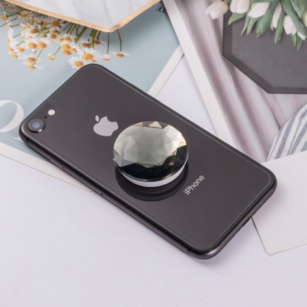 „PopSocket“ Diamond telefona turētājs - melns