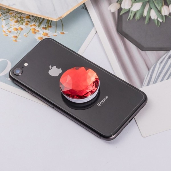 „PopSocket“ Diamond telefona turētājs - sarkans