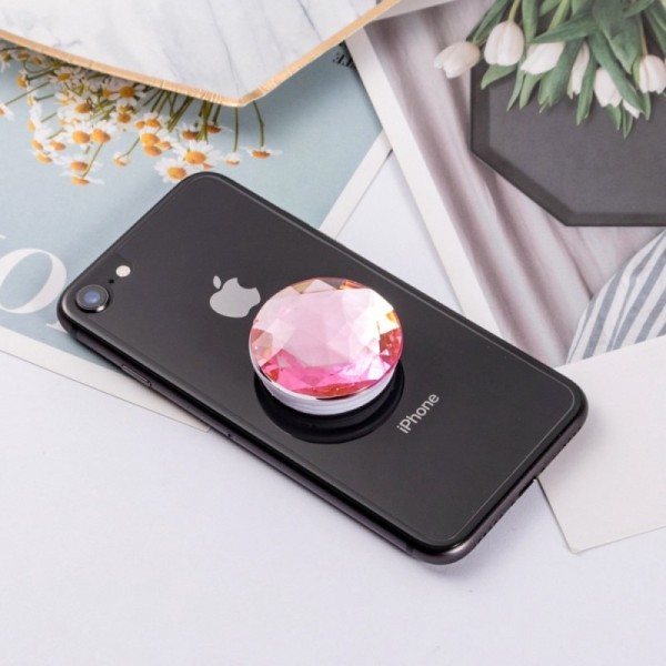 „PopSocket“ Diamond telefona turētājs - rozs