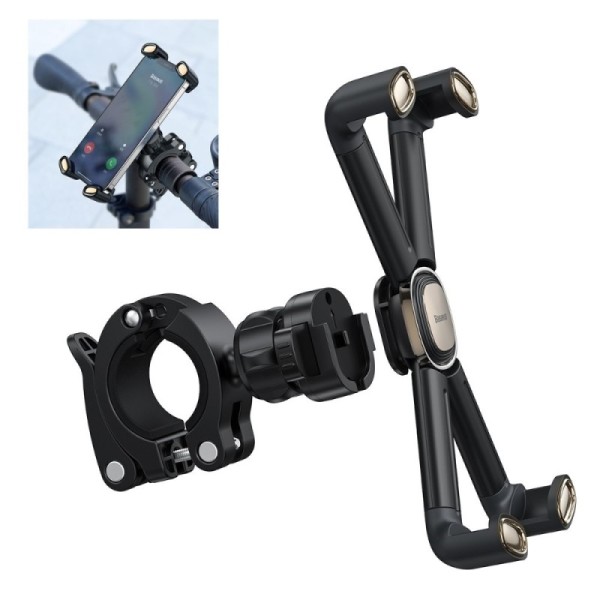 „Baseus“ Cycling universāls telefona turētājs velosipēdam / elektroskrejritenim / motociklam