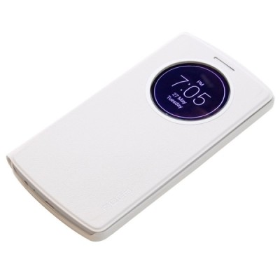 Rock Quick Circle LG G3 balts atvēramais futrālis - grāmatiņa / Vacins.lv