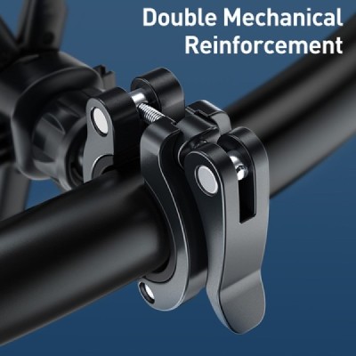 „Baseus“ Cycling universāls telefona turētājs velosipēdam / elektroskrejritenim / motociklam | Vacins.lv