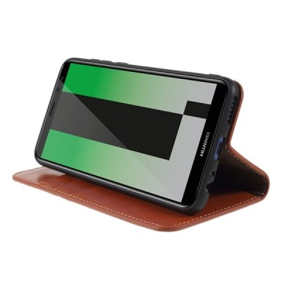 Huawei Mate 10 Lite „Split“ sērijas brūns atvērams maciņš, maks | Vacins.lv