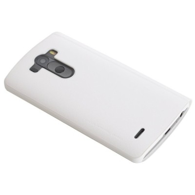 Rock Quick Circle LG G3 balts atvēramais futrālis - grāmatiņa / Vacins.lv