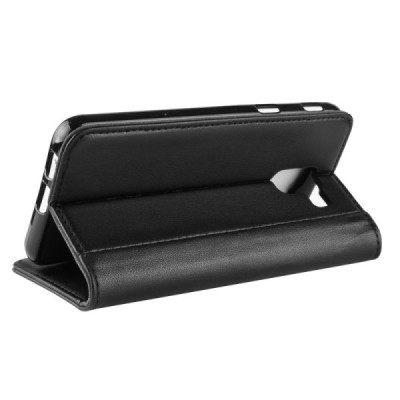 Samsung Galaxy J6 2018 (J600) „Split“ juodas odinis atverčiamas dėklas - knygutė | Priedai.lt