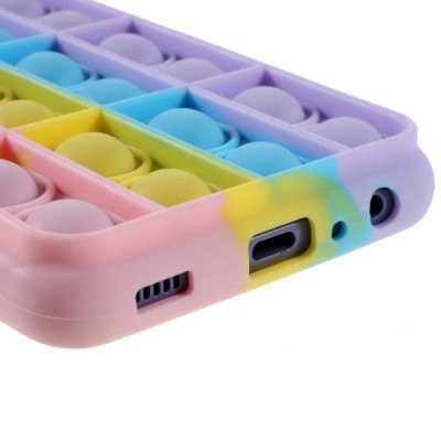 Samsung Galaxy A72 5G (A726B, A725F) „Popit“ Big Bubble minkšto silikono TPU rožinis dėklas - nugarėlė | Priedai.lt