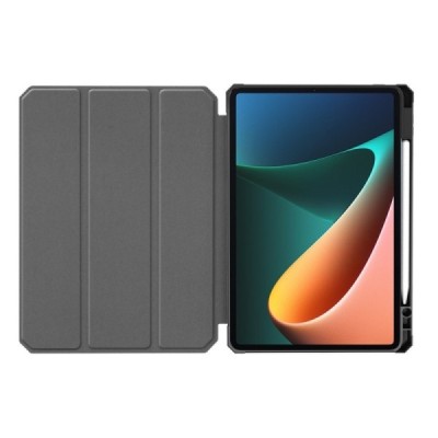 Xiaomi Pad 5 atvēramais melns maciņš - maks ar vietu, kur ielikt stylus | Vacins.lv