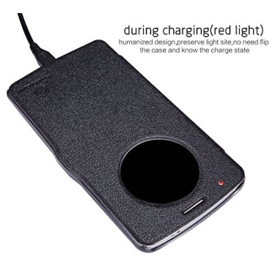 Nillkin Fresh LG G3 atverčiamas juodas odinis dėklas - knygutė / Priedai.lt