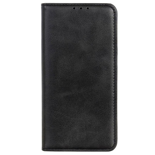 „Split“ solīds atvēramais ādas maciņš - melns (Nokia G50)