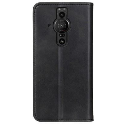 Sony Xperia Pro-I „Split“ sērijas melns atvērams maciņš, maks | Vacins.lv