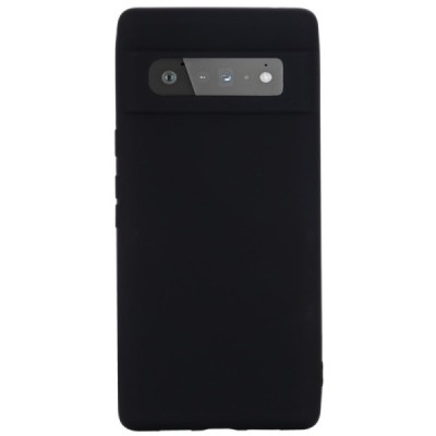 Google Pixel 6 Pro Shell cieta silikona (TPU) apvalks - melns | vacins.lv