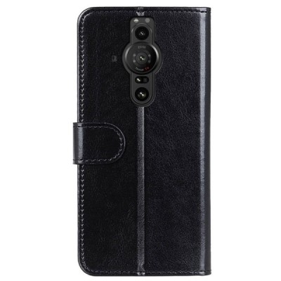 Sony Xperia Pro-I sērijas melns atvērams maciņš, maks | Vacins.lv