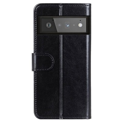 Google Pixel 6 Pro atvēramais ādas melns maciņš (maks) | Vacins.lv