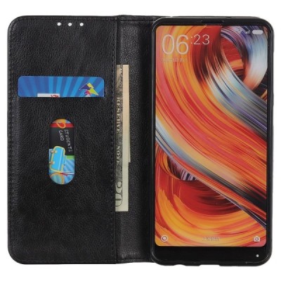 Sony Xperia Pro-I Solīds sērijas melns atvērams maciņš, maks | Vacins.lv