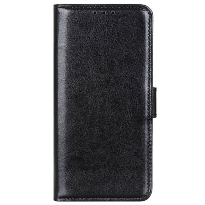 Realme C21 atvēramais ādas melns maciņš (maks) | Vacins.lv