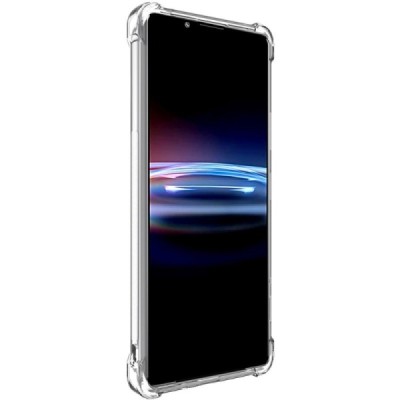 Sony Xperia Pro-I Imak pastiprinātas aizsardzības cieta silikona (TPU) dzidrs vāciņš + ekrāna aizsargplēve | Vacins.lv