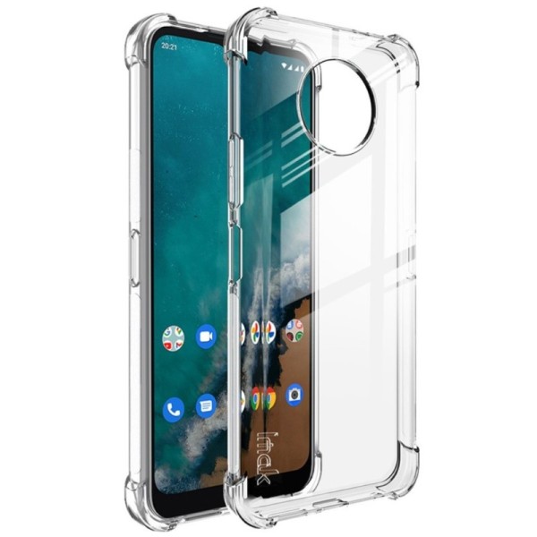 „Imak“ pastiprinātas aizsardzības cieta silikona (TPU) apvalks - dzidrs + ekrāna aizsargplēve (Nokia G50)