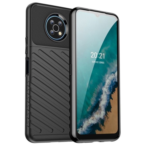 „Twill“ cieta silikona (TPU) apvalks - melns (Nokia G50)