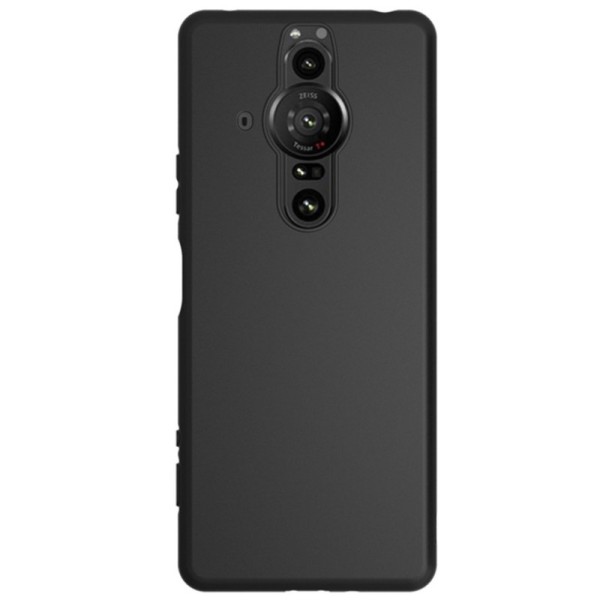 Kieto silikono (TPU) dėklas - juodas (Xperia Pro-I)