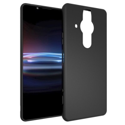 Sony Xperia Pro-I kieto silikono TPU juodas dėklas - nugarėlė | Priedai.lt