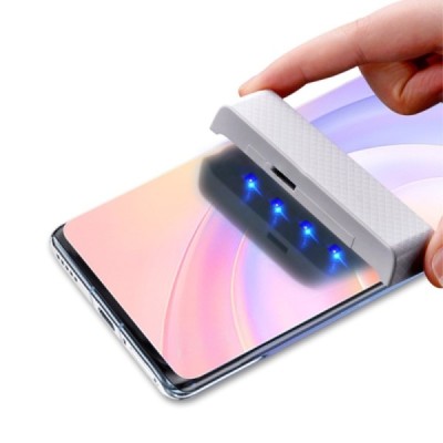 Huawei Honor 50 (Nova 9) „Amorus“ UV Liquid sustiprintos apsaugos skaidrus pilnai dengiantis apsauginis ekrano stiklas | Priedai