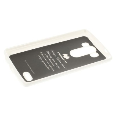 LG G3 Mercury baltas kieto silikono tpu dėklas - nugarėlė / Priedai.lt