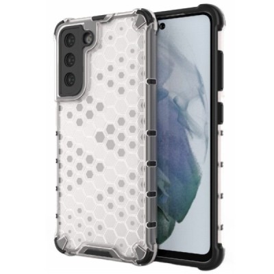 Honeycomb pastiprinātas aizsardzības dzidrs Samsung Galaxy S21 FE (Fan Edition) 5G apvalks | Vacins.lv