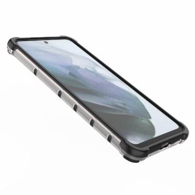 Honeycomb pastiprinātas aizsardzības dzidrs Samsung Galaxy S21 FE (Fan Edition) 5G apvalks | Vacins.lv