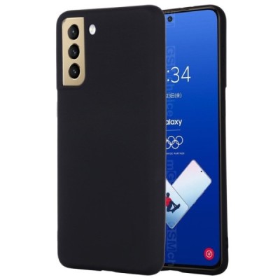 Samsung Galaxy S21 FE (Fan Edition) 5G Shell cieta silikona (TPU) apvalks - melns | vacins.lv