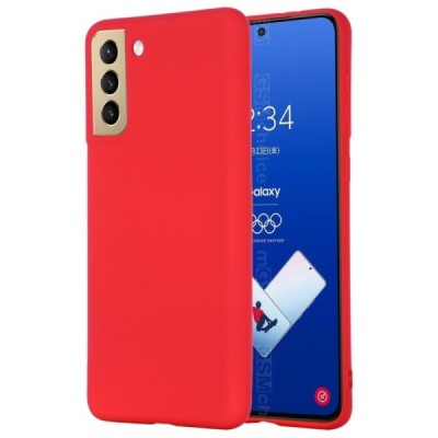 Samsung Galaxy S21 FE (Fan Edition) 5G Shell cieta silikona (TPU) apvalks - sarkans | vacins.lv