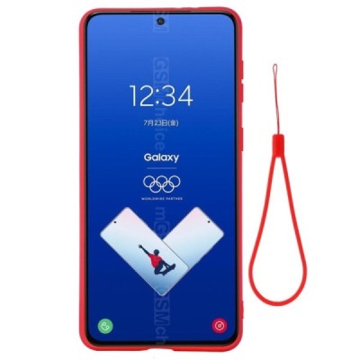 Samsung Galaxy S21 FE (Fan Edition) 5G Shell kieto silikono (TPU) dėklas raudonas - nugarėlė | Priedai.lt