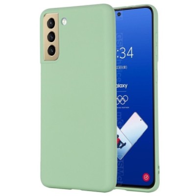 Samsung Galaxy S21 FE (Fan Edition) 5G Shell cieta silikona (TPU) apvalks - zaļš | Vacins.lv