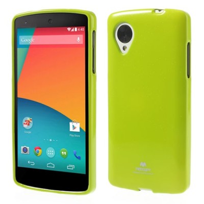 LG Nexus 5 Mercury žalias kieto silikono tpu dėklas - nugarėlė / Priedai.lt