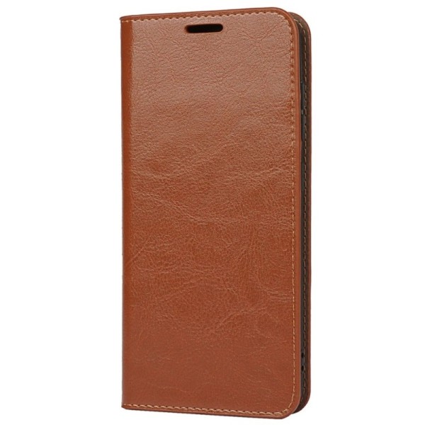 Solīds atvērams maciņš - gaiši brūns (Galaxy S21 FE 5G)