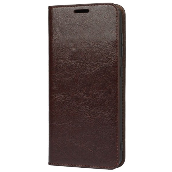 Solīds atvērams maciņš - tumši brūns (Galaxy S21 FE 5G)