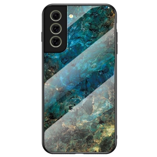 „Marble“ kieto silikono (TPU) dėklas - mėlynas (Galaxy S21 FE 5G)