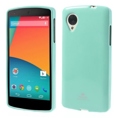 LG Nexus 5 Mercury mėtinis kieto silikono tpu dėklas - nugarėlė / Priedai.lt