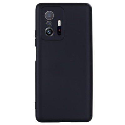 Xiaomi 11T (11T Pro) Shell kieto silikono (TPU) dėklas juodas - nugarėlė | Priedai.lt