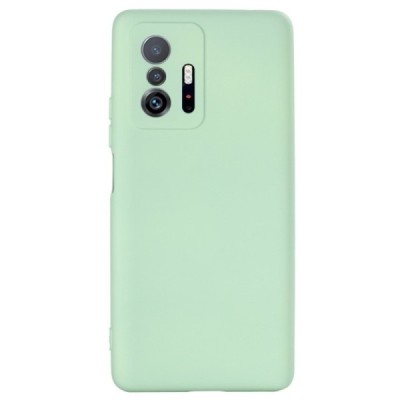 Xiaomi 11T (11T Pro) Shell kieto silikono (TPU) dėklas žalias - nugarėlė | Priedai.lt