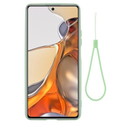 Xiaomi 11T (11T Pro) Shell kieto silikono (TPU) dėklas žalias - nugarėlė | Priedai.lt