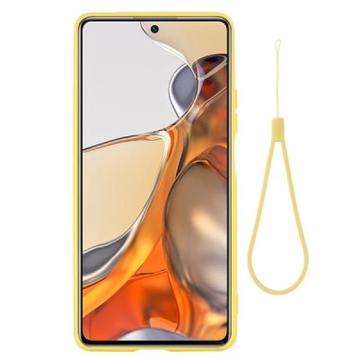 Xiaomi 11T (11T Pro) Shell cieta silikona (TPU) apvalks - dzeltens | vacins.lv