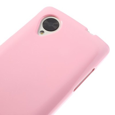 LG Nexus 5 Mercury rožinis kieto silikono tpu dėklas - nugarėlė / Priedai.lt