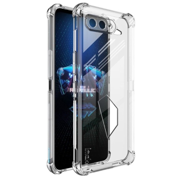 „Imak“ pastiprinātas aizsardzības cieta silikona (TPU) apvalks - dzidrs + ekrāna aizsargplēve (Rog Phone 5 / 5s)