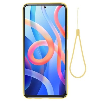 Xiaomi Poco M4 Pro (Redmi Note 11 5G) Shell kieto silikono TPU geltonas dėklas - nugarėlė | Priedai.lt