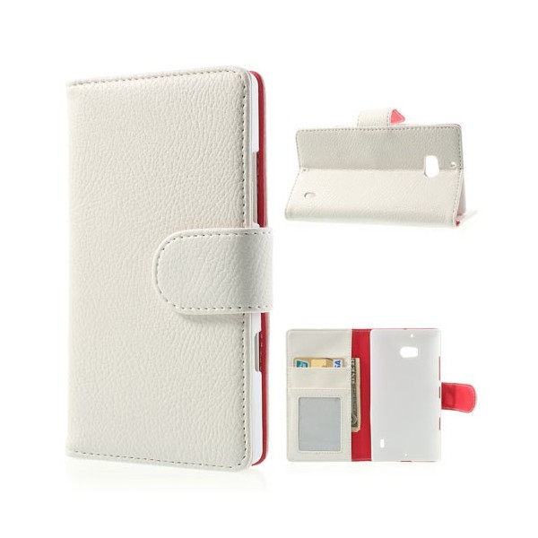 „Litchi“ atverčiamas dėklas - baltas (Lumia 930)