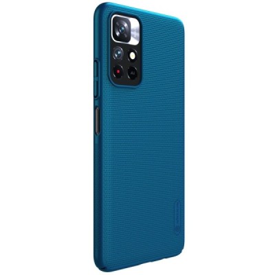 Nillkin Frosted Shield Xiaomi Poco M4 Pro (Redmi Note 11 5G) zils plastmasas futrālis | Vacins.lv
