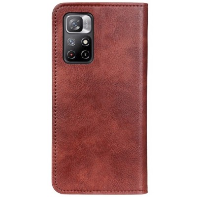 Xiaomi Poco M4 Pro (Redmi Note 11 5G) Solīds sērijas brūns atvērams maciņš, maks | Vacins.lv
